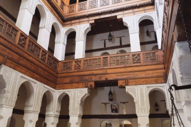 Fez 'deki Foundouk Nejarine' in içi