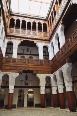 Fez 'deki Foundouk Nejarine' in içi