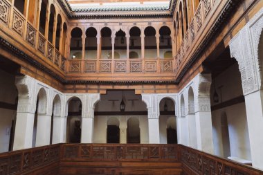 The interior of Foundouk Nejjarine in Fez