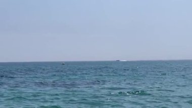 Speedboat racing across the Mediterranean Sea