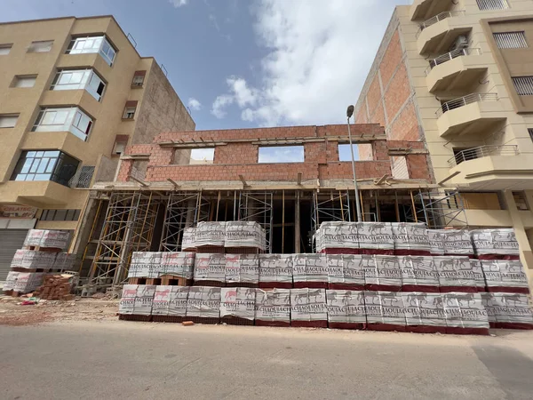 Residential building under construction in Africa