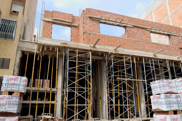 Residential building under construction in Africa