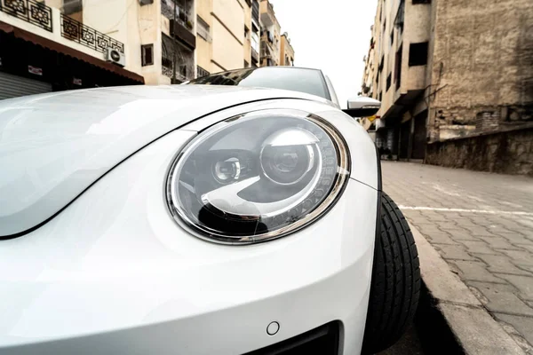 Volkswagen Beetle Carro Estacionado Livre — Fotografia de Stock