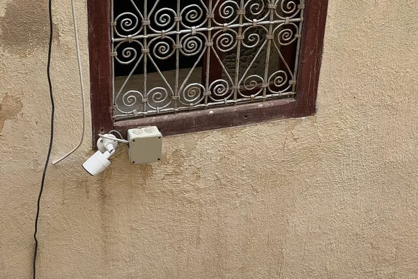 Surveillance Camera Installed Wall — Stock Photo, Image