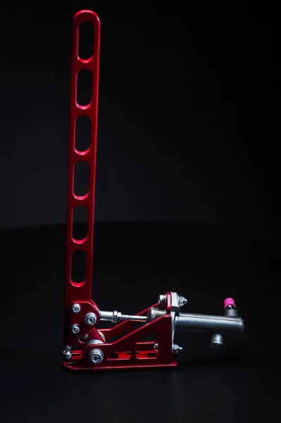 Car Hydraulic Handbrake Red Custom Made Motorsport Drifting — Stock fotografie