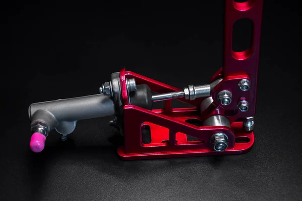 Car Hydraulic Handbrake Red Custom Made Motorsport Drifting — ストック写真