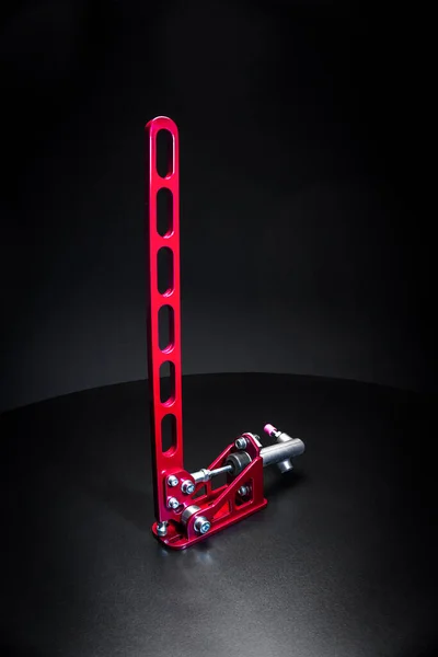 Car Hydraulic Handbrake Red Custom Made Motorsport Drifting — kuvapankkivalokuva