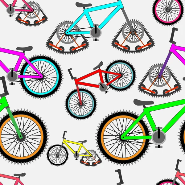 Bicycle Pattern Spikes Wheels Crawler — Image vectorielle