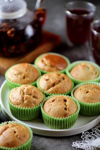 Muffins Farine Riz Santé Banane — Photo