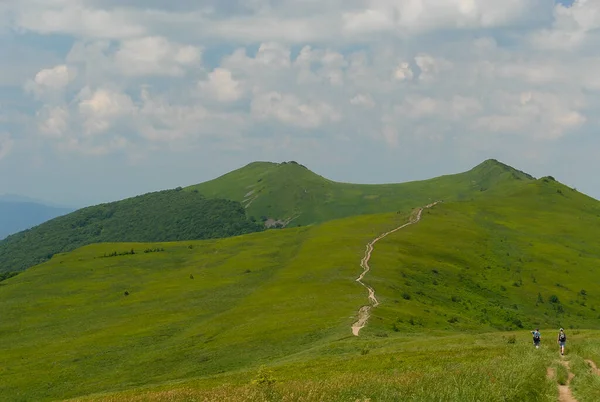 Mountain Trail Bieszczady Mountains Polen — Stockfoto