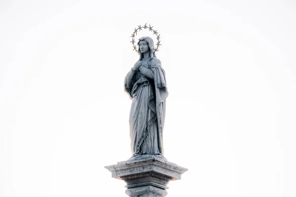 Kamenná Postava Marie Matky Boží Czestochowa Polsko — Stock fotografie