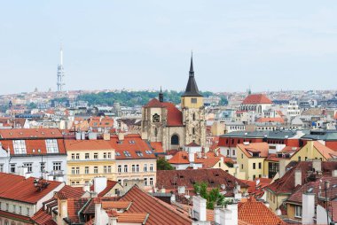 Prag, Çek Cumhuriyeti - Mayıs 2010: Şehir manzarası. Tarihi şehir..