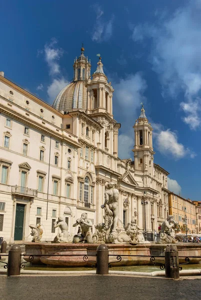 Rome Italy June 2000 View Piazza Navona Sunny Summer Day — Foto Stock
