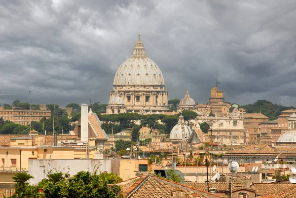 Vaticano Roma Itália Junho 2000 Vista Basílica São Pedro Num — Fotografia de Stock