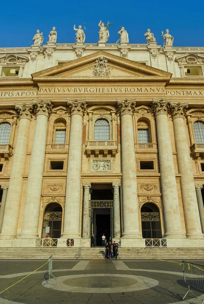 Vatican Rome Italy June 2000 View Facade Peter Basilica — 스톡 사진