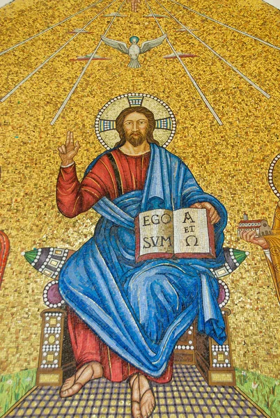 Řím Itálie Červen 2000 Ježíšova Mozaika — Stock fotografie