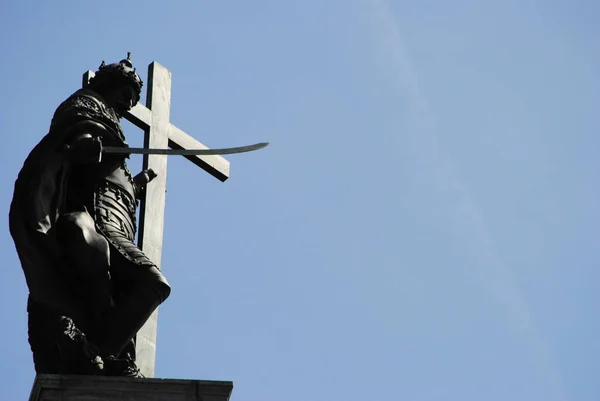 Warschau Polen September 2010 Blick Auf Die Sigismund Säule Vor — Stockfoto