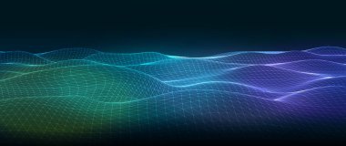 Soyut Teknoloji arka planı ve büyük veri görselleştirmesi.