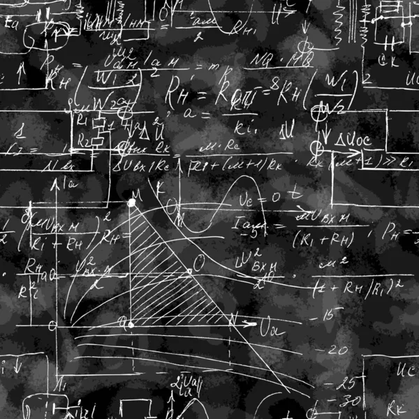 Yazısı Formülleri Elektronik Bileşenleriyle Bilimsel Kusursuz Doku Fizik Şematik Diyagram — Stok Vektör