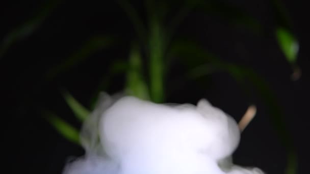 Illóolajfüst Diffúzorból Vagy Párásítóból Aroma Olaj Gőz Aromaterápia Test Lélekegészségügyi — Stock videók