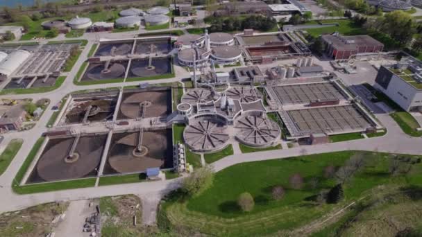 Modern Urban Wastewater Treatment Plant Water Purification Plant Automatic Process — Video