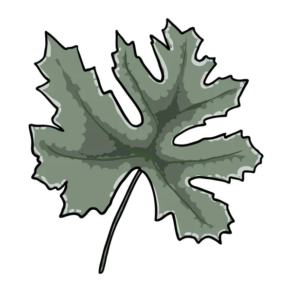 手描きのブドウの葉 ベクトル — ストックベクタ