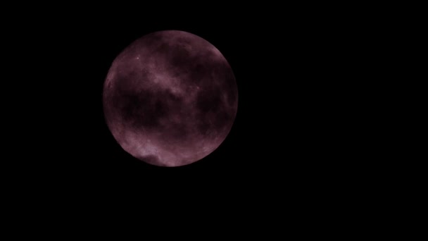 満月の速い動き暗い黒い雲で包まれた ハロウィーンの魔女気分 神秘的なスリラー気分のコンセプトのための月と大気暗い夜空 — ストック動画