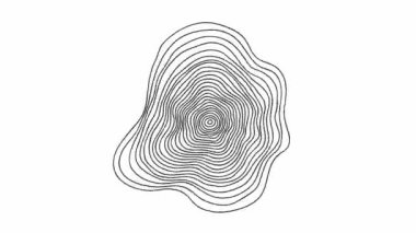 Gövde ya da gövde hareketli grafik animasyonu döndürür. Ağaç gövdesinin daire şeklinde kesildiğini gördüm. Ağaç kesimi, orman endüstrisi ve kereste fabrikası konsepti.