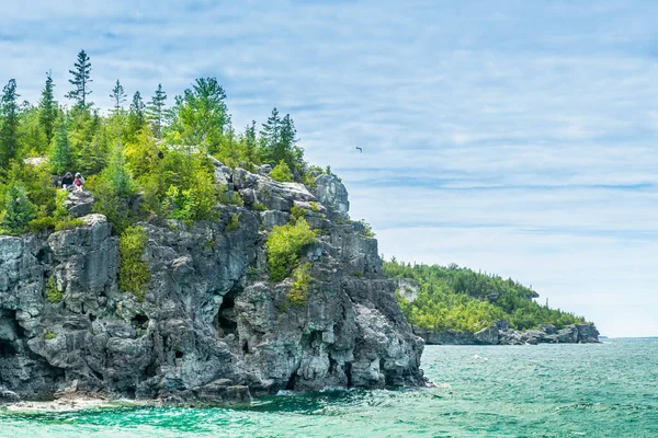 Bruce Peninsula National Park Canada June 2022 Colourful Green Waters — Fotografia de Stock