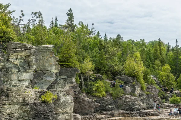 Bruce Peninsula National Park Canadá Junho 2022 Vista Paisagem Indian — Fotografia de Stock