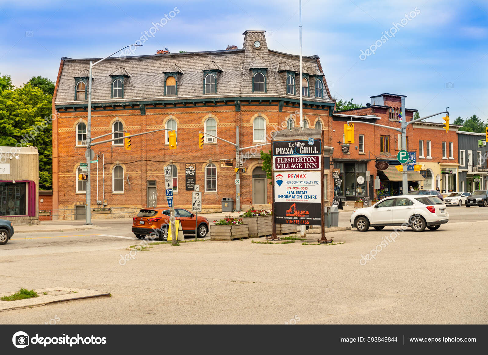 Flesherton Small Town Ontario Canada June 2022 Community Municipality