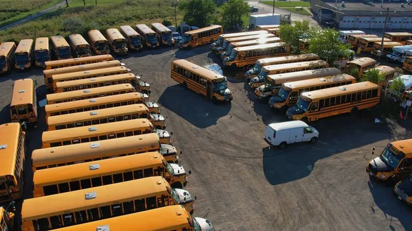 Toronto Ontario Canada September 2022 School Bus Vehicles Ready School — стоковое фото