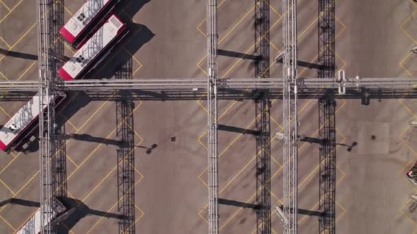 Toronto Ontário Canadá Setembro 2022 Estacionamento Baía Ônibus Parada Ônibus — Vídeo de Stock