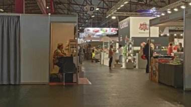 Riga Food Baltic Alkol Gıda Sergisi ve Teknolojisi. Yüksek kalite 4k görüntü