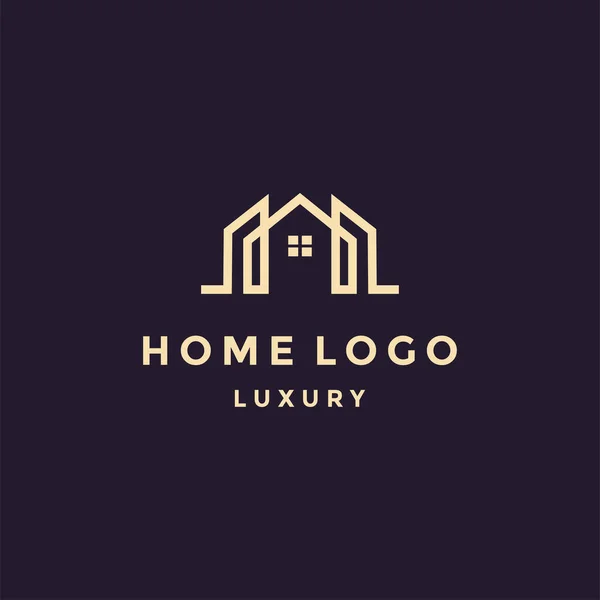 Home Estate Logo Icono Vector Plantilla — Vector de stock