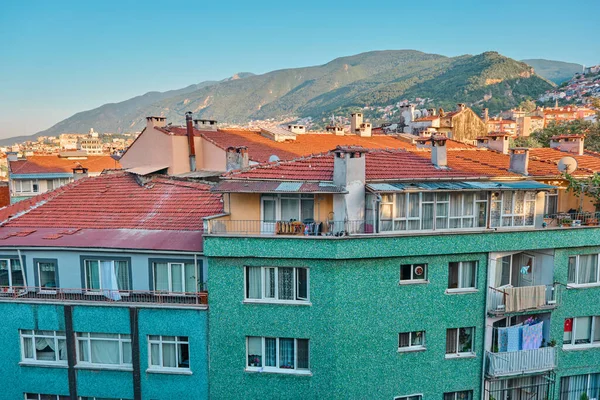 2021 Bursa Turkey Local Apartments Houses Covered Mosaic Pavement Colorful — Stockfoto