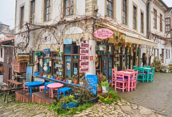 2022 Safranbolu Turkey Cute Cafe Shop Colorful Table Nice Details — Stockfoto