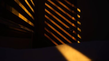 Modern şehrin gece manzarası, 