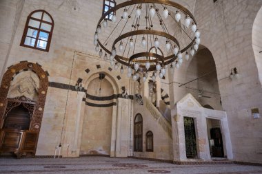 07.10.2022. Mardin. Turkey. Erkulu mosque interior, local name is Erkulu camii inside.