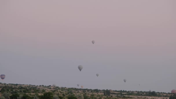 Video Cappadocia Famous Hot Air Balloon Morning — 비디오