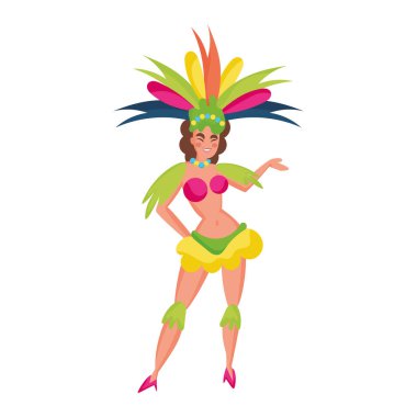 Karnaval kostümlü münzevi şirin kız.