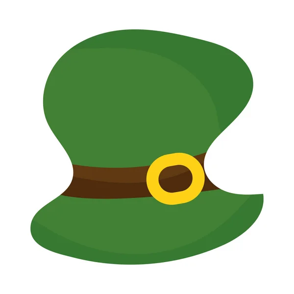 Isolerad grön patrick dag traditionell hatt vektor — Stock vektor