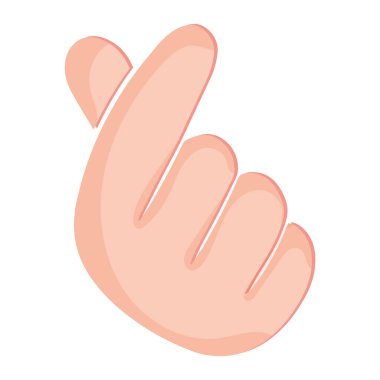 İzole bir el hareket vektörü yapıyor.