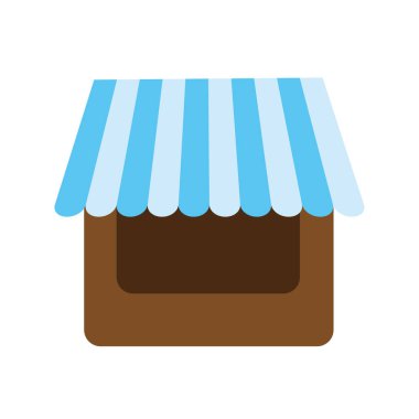 İzole edilmiş alışveriş merkezi binası simgesi taşıyıcısı