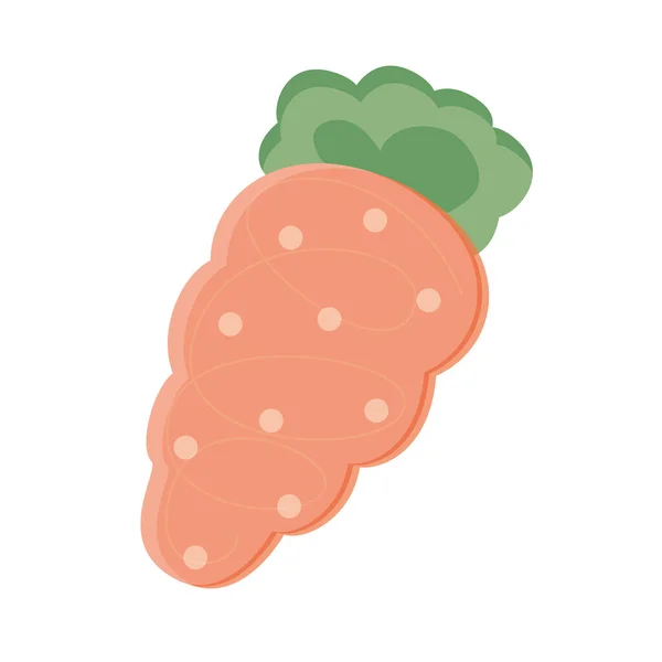 Изолированная симпатичная морковка — стоковый вектор