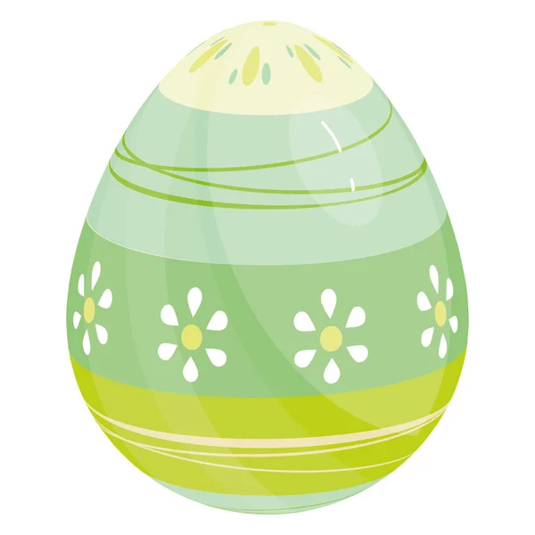 Isolado colorido Páscoa ovo Primavera temporada —  Vetores de Stock