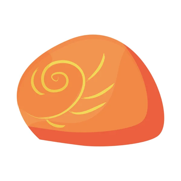 Isolated colored sea shell icon flat design Vector — Vector de stock