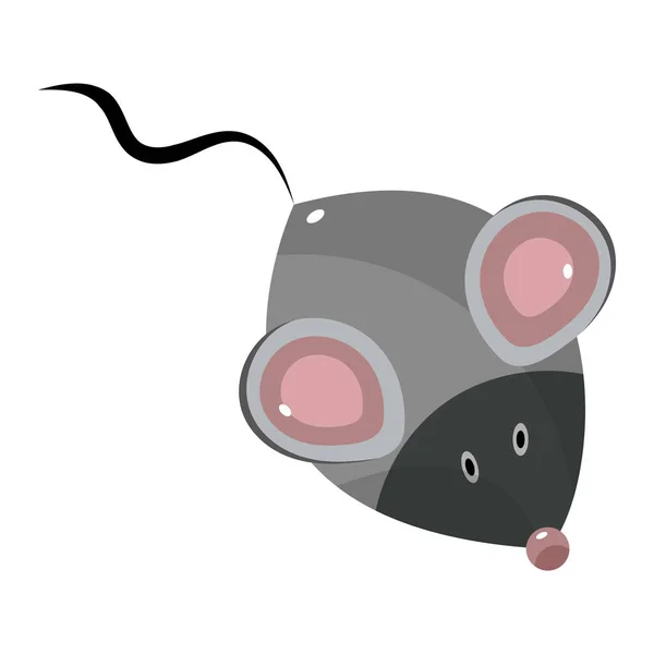 Isolated colored mouse icon cute design Vector — Stock Vector