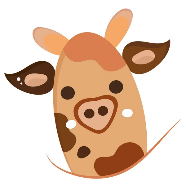 Isolated cute giraffe icon Cute design Vector — 스톡 벡터