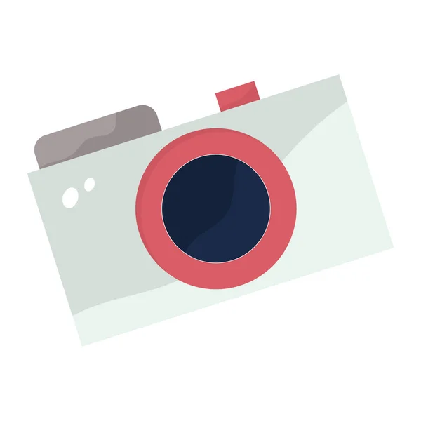 Izolowana kolorowa ikona kamery Cute design Vector — Wektor stockowy